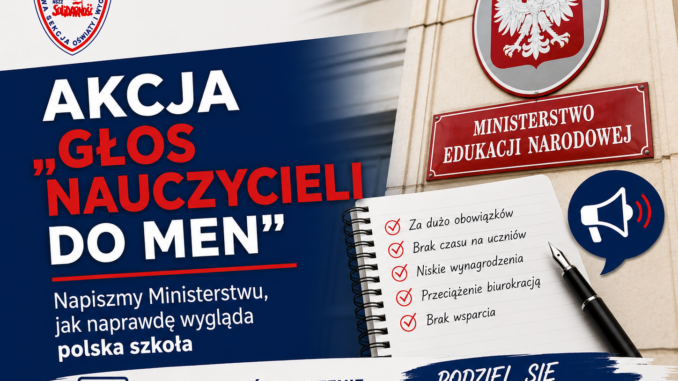 AKCJA „GŁOS NAUCZYCIELI DO MEN”